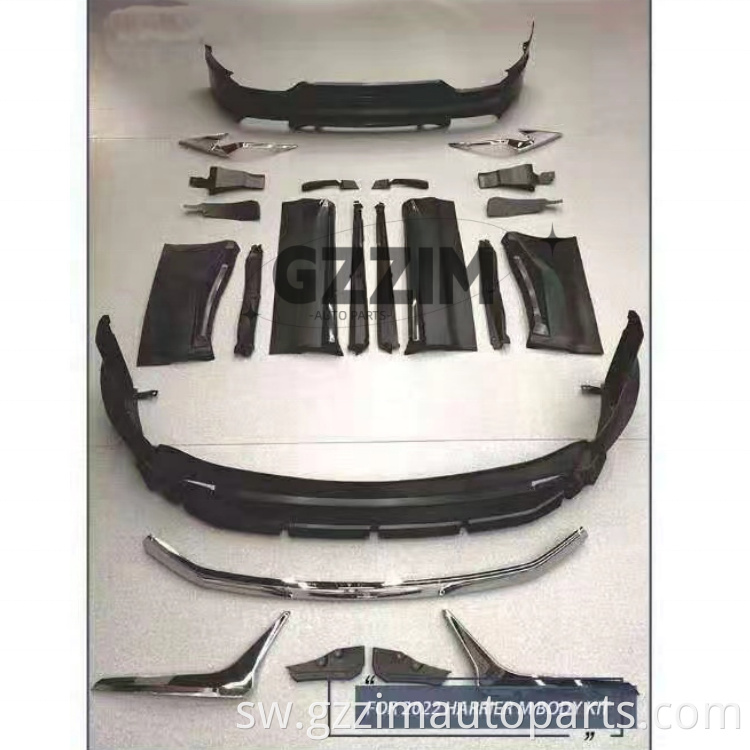 Mbele ya plastiki na kit bumper mwili kwa 2022 Harrier m Kit Kit Kit